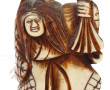 2 netsuké anciens polychrome dont sorciè