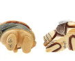 2 netsuké anciens polychrome dont sorciè