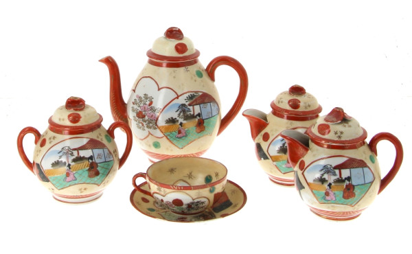 Service à thé en porcelaine du Japon com