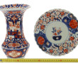 JAPON - Vase à col évasé (H 25 cm) et as