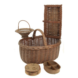 Petit lot de 5 paniers anciens