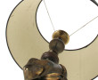 Pied de lampe en métal en forme de tête 