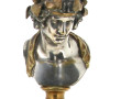 Garniture de cheminée en onyx et bronze 