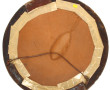 Important cadre de forme ronde en bois s