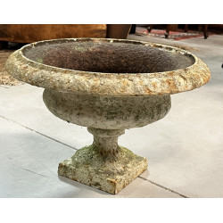 Suite de 3 vases de Jardin en fonte diam