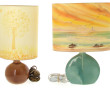 Trois lampes décoratives base céramique,