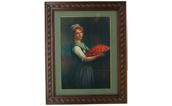 Ecole Bretonne "Jeune fille au plat de c