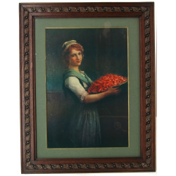 Ecole Bretonne "Jeune fille au plat de c