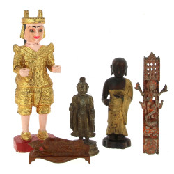 INDE - Lot de 5 personnages et divinités