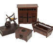 Thème BRETAGNE - Lot de mobilier miniatu