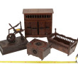 Thème BRETAGNE - Lot de mobilier miniatu