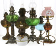 Lot de 7 lampes à pétrole