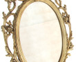 Miroir décoratif en plastique doré H.84 