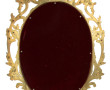 Miroir décoratif en plastique doré H.84 