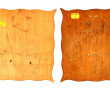 Deux petites 1/2 coques anciennes en boi
