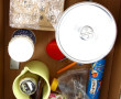 Carton d'accessoires de cuisine et diver