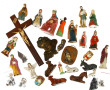 Lot d'objets religieux divers, missels, 