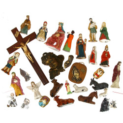 Lot d'objets religieux divers, missels, 