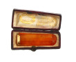 Fume-cigarette à baguette or jaune, écri
