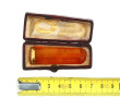 Fume-cigarette à baguette or jaune, écri