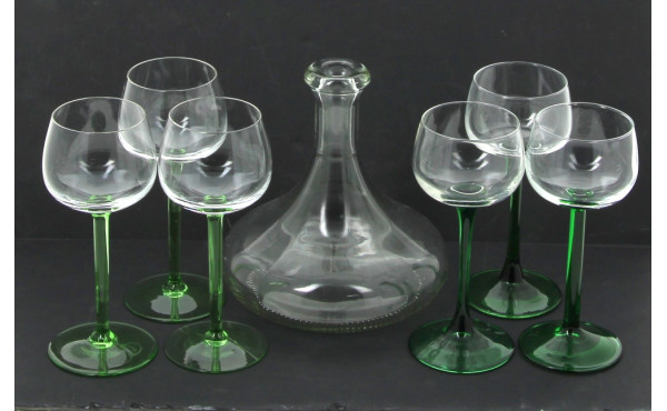Lot de 24 verres à vin blanc d'Alsace pi