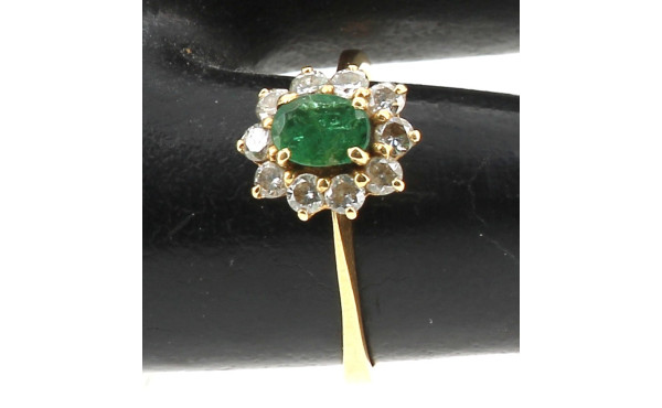 Petite bague en or jaune 18 carats, poin