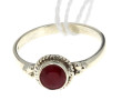 Bague en argent 925ème sertie d'un rubis