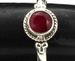 Bague en argent 925ème sertie d'un rubis