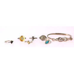 Lot de bijoux en argent 925ème et 830ème