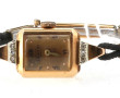 Montre braclet de dame, boîtier en or ja