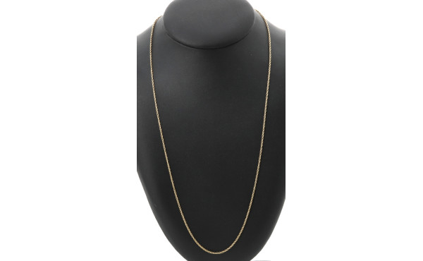 Chaîne en or jaune 14 carats, L 61 cm, p