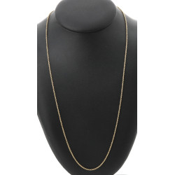 Chaîne en or jaune 14 carats, L 61 cm, p
