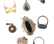Lot de bijoux en argent : 5 pendentifs (