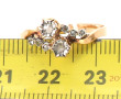 Bague ancienne deux or 18 cts, poinçon t
