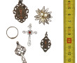 Lot de bijoux en argent : 2 pendentifs c