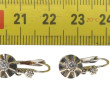 Paire de BO dormeuses en or gris 18 cts,