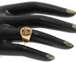 Chevalière en or jaune 18 carats, poinço