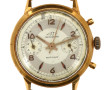 Boîtier de montre chronographe en or jau