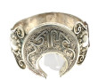 Deux bracelets en argent, l'un nord afri
