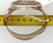 Deux bracelets en argent, l'un nord afri
