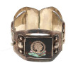 Deux bracelets en argent, l'un nord afri