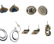 Lot de 5 paires de BO en argent dont une