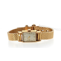 Montre bracelet de dame en or jaune 18 c