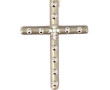 Pendentif croix en or gris 18 carats, po