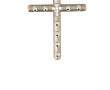 Pendentif croix en or gris 18 carats, po