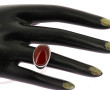 Bague jonc en argent 925ème sertie d'un 