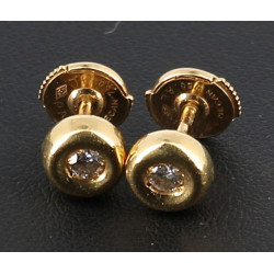 Paire de BO en or jaune 18 carats, poinç