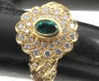 Bague en or jaune 18 carats, poinçon têt