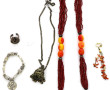 Style ETHNIQUE - Lot de 5 bijoux : 2 col