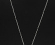Pendentif circulaire en argent et strass